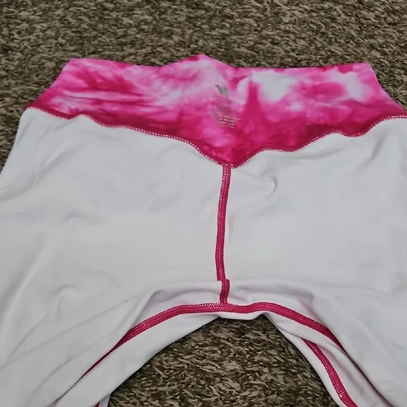 Wild South pink Tie-Dye Women's Medium Leggings - Picture 4 of 4